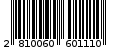 Γραμμωτός κωδικός 2810060601110