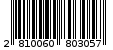 Γραμμωτός κωδικός 2810060803057