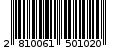Γραμμωτός κωδικός 2810061501020