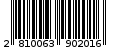 Γραμμωτός κωδικός 2810063902016