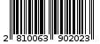 Γραμμωτός κωδικός 2810063902023