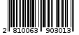 Γραμμωτός κωδικός 2810063903013