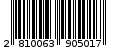 Γραμμωτός κωδικός 2810063905017