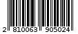 Γραμμωτός κωδικός 2810063905024