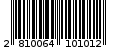 Γραμμωτός κωδικός 2810064101012