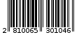 Γραμμωτός κωδικός 2810065301046