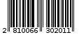 Γραμμωτός κωδικός 2810066302011