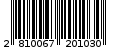 Γραμμωτός κωδικός 2810067201030