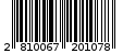Γραμμωτός κωδικός 2810067201078
