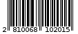 Γραμμωτός κωδικός 2810068102015