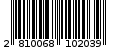 Γραμμωτός κωδικός 2810068102039