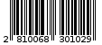 Γραμμωτός κωδικός 2810068301029