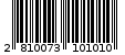 Γραμμωτός κωδικός 2810073101010
