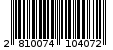 Γραμμωτός κωδικός 2810074104072