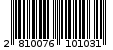 Γραμμωτός κωδικός 2810076101031