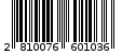 Γραμμωτός κωδικός 2810076601036