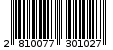 Γραμμωτός κωδικός 2810077301027