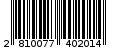 Γραμμωτός κωδικός 2810077402014