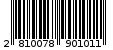 Γραμμωτός κωδικός 2810078901011