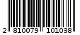 Γραμμωτός κωδικός 2810079101038