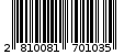 Γραμμωτός κωδικός 2810081701035