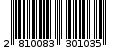 Γραμμωτός κωδικός 2810083301035