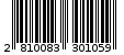 Γραμμωτός κωδικός 2810083301059