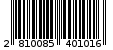 Γραμμωτός κωδικός 2810085401016
