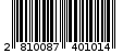Γραμμωτός κωδικός 2810087401014