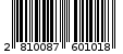 Γραμμωτός κωδικός 2810087601018