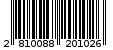 Γραμμωτός κωδικός 2810088201026