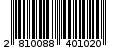 Γραμμωτός κωδικός 2810088401020