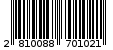Γραμμωτός κωδικός 2810088701021