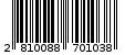 Γραμμωτός κωδικός 2810088701038