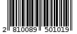 Γραμμωτός κωδικός 2810089501019