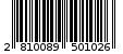 Γραμμωτός κωδικός 2810089501026