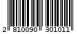 Γραμμωτός κωδικός 2810090301011