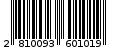 Γραμμωτός κωδικός 2810093601019