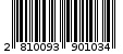 Γραμμωτός κωδικός 2810093901034