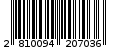 Γραμμωτός κωδικός 2810094207036