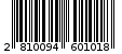 Γραμμωτός κωδικός 2810094601018