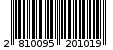 Γραμμωτός κωδικός 2810095201019
