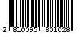Γραμμωτός κωδικός 2810095801028