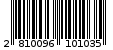 Γραμμωτός κωδικός 2810096101035