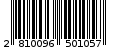 Γραμμωτός κωδικός 2810096501057