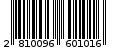 Γραμμωτός κωδικός 2810096601016