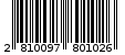 Γραμμωτός κωδικός 2810097801026