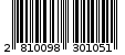 Γραμμωτός κωδικός 2810098301051