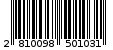 Γραμμωτός κωδικός 2810098501031
