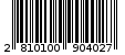 Γραμμωτός κωδικός 2810100904027